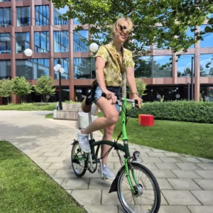 Brompton S3LD w kolorze Racing Green / Apple Green z dynamem